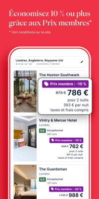 Capture d'écran de l'application Hotels.com - #2