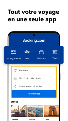 Capture d'écran de l'application Booking.com - plus de 750 000 hôtels - #1