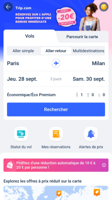 Capture d'écran de l'application Trip.com - #3