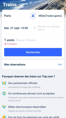 Capture d'écran de l'application Trip.com - #5