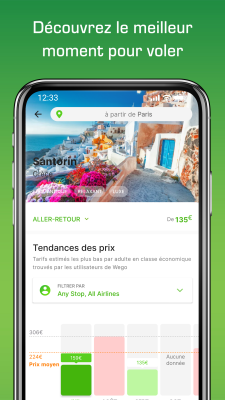 Capture d'écran de l'application Wego - Hôtels et vols - #4