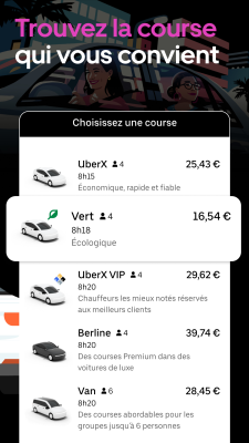 Capture d'écran de l'application Uber est meilleur qu'un taxi - #2