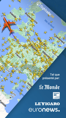 Capture d'écran de l'application Flightradar24 Suivi de vol - #2