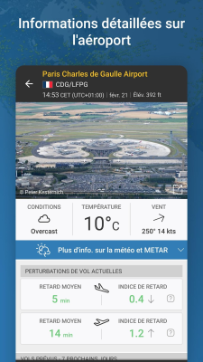 Capture d'écran de l'application Flightradar24 Suivi de vol - #6
