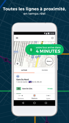 Capture d'écran de l'application Moovit: Horaires Bus & Trains - #3