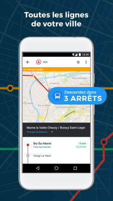 Capture d'écran de l'application Moovit: Horaires Bus & Trains - #4