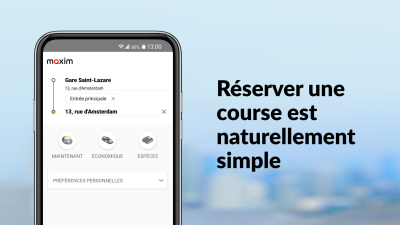 Capture d'écran de l'application maxim - commande de taxis, livraison de nourriture et de repas - #1