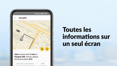 Capture d'écran de l'application maxim - commande de taxis, livraison de nourriture et de repas - #2