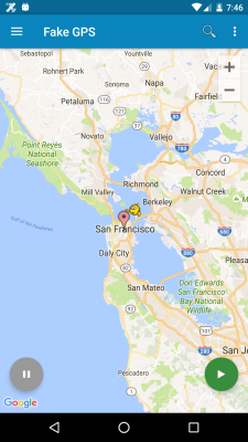 Capture d'écran de l'application Fake GPS location - #1
