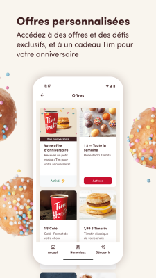Capture d'écran de l'application Tim Hortons - #4