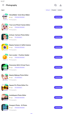 Capture d'écran de l'application PlayMods - #3