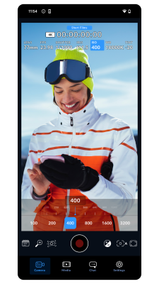 Capture d'écran de l'application Blackmagic Camera - #3