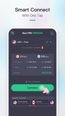 Capture d'écran de l'application Now VPN - #2