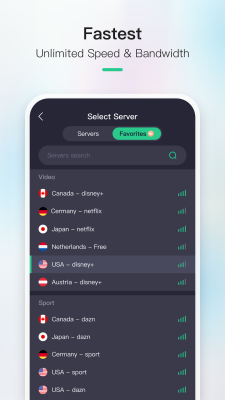 Capture d'écran de l'application Now VPN - #4