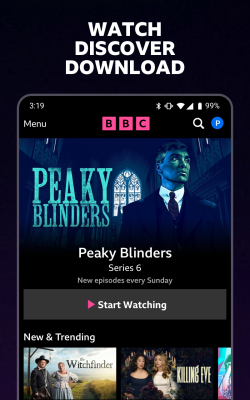 Capture d'écran de l'application BBC iPlayer - #1