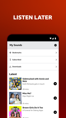 Capture d'écran de l'application BBC Sounds - #6