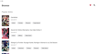 Capture d'écran de l'application Anime X Stream - #4