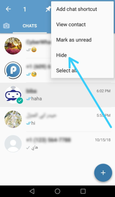 Capture d'écran de l'application WhatsApp Blue - #3
