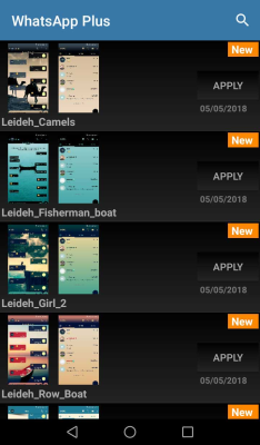 Capture d'écran de l'application WhatsApp Blue - #8