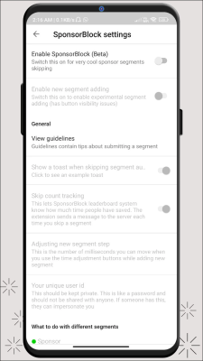 Capture d'écran de l'application YouTube Blue - #3