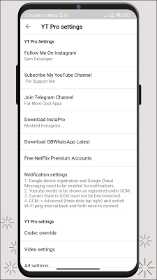 Capture d'écran de l'application YouTube Blue - #4