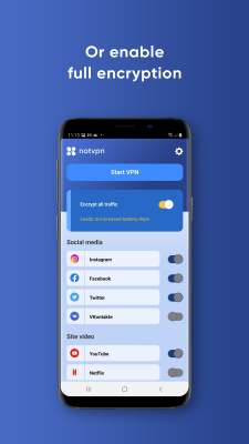 Capture d'écran de l'application NotVPN - #2