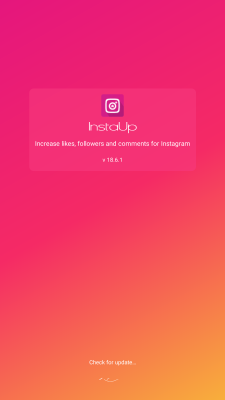 Capture d'écran de l'application InstaUp - #1