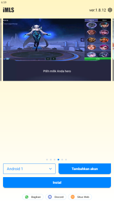 Capture d'écran de l'application IMLS - #3