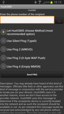 Capture d'écran de l'application HushSMS - #4