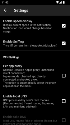 Capture d'écran de l'application v2rayNG - #6