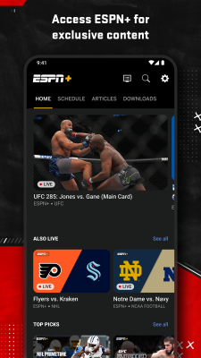 Capture d'écran de l'application ESPN - #6