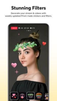 Capture d'écran de l'application PRISM Live - #6