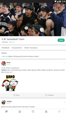 Capture d'écran de l'application Band - #7