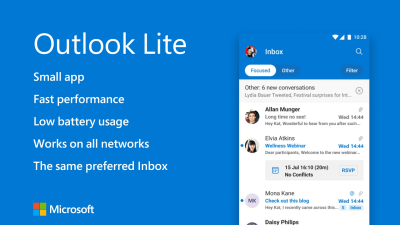 Capture d'écran de l'application Microsoft Outlook Lite - #1