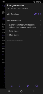 Capture d'écran de l'application Obsidian - #5