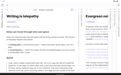 Capture d'écran de l'application Obsidian - #8