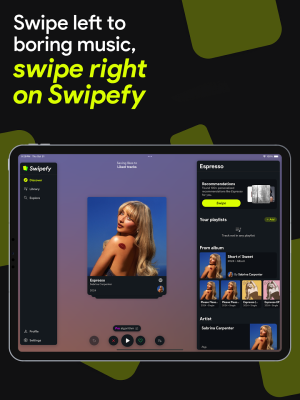 Capture d'écran de l'application Swipefy for Spotify - #4