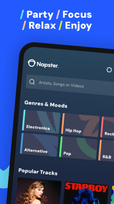Capture d'écran de l'application Napster - #8