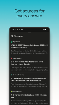 Capture d'écran de l'application Perplexity - #7