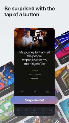 Capture d'écran de l'application TED - #3