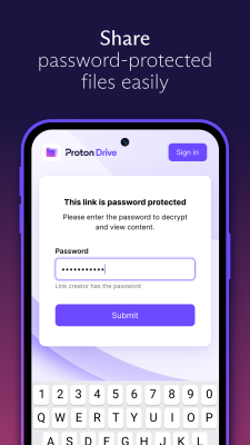 Capture d'écran de l'application Proton Drive - #3