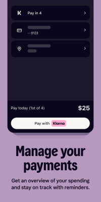 Capture d'écran de l'application Klarna - #2