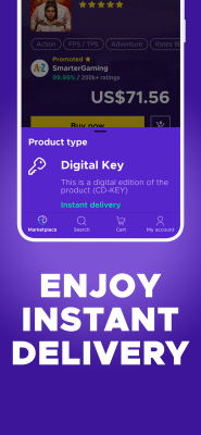 Capture d'écran de l'application Eneba - #4