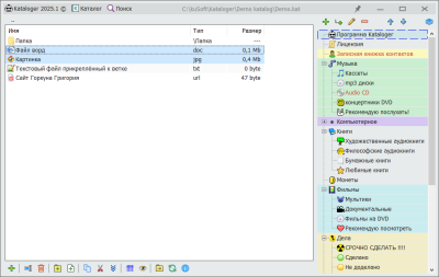 Capture d'écran de l'application Kataloger - #4