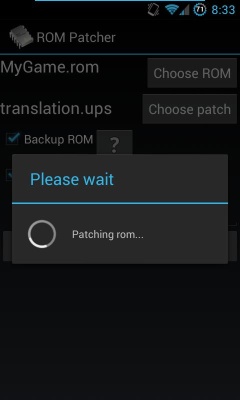 Capture d'écran de l'application ROM Patcher - #2