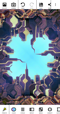 Capture d'écran de l'application Glitch Lab - #7