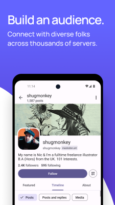 Capture d'écran de l'application Mastodon - #3