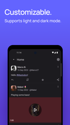 Capture d'écran de l'application Mastodon - #7