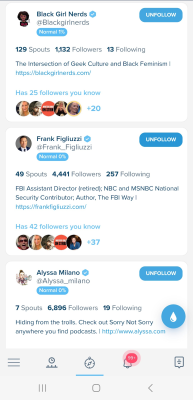 Capture d'écran de l'application Spoutible - #3