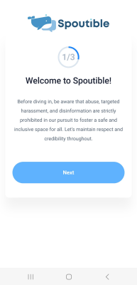 Capture d'écran de l'application Spoutible - #5